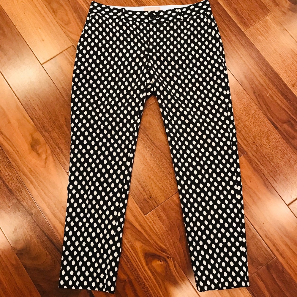 BANANA REPUBLIC Cropped B&W Tailored Camden Pant